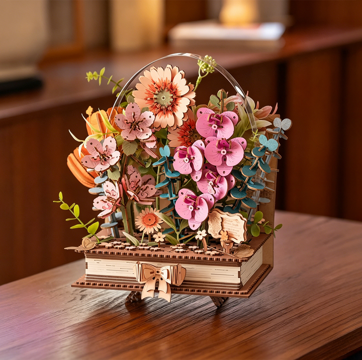 Wooden Flower Scene